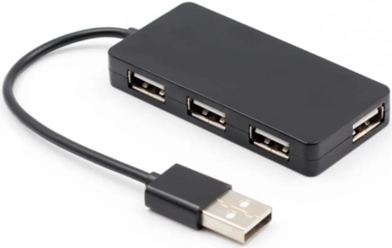 Alt view image 3 of 3 - Ultra-thin 4port USB 2.0 HUB Splitter Adapter High Speed USB Hub For Multi-device Computer Laptop Desktop PC Adapter USB 2.0 HUB
