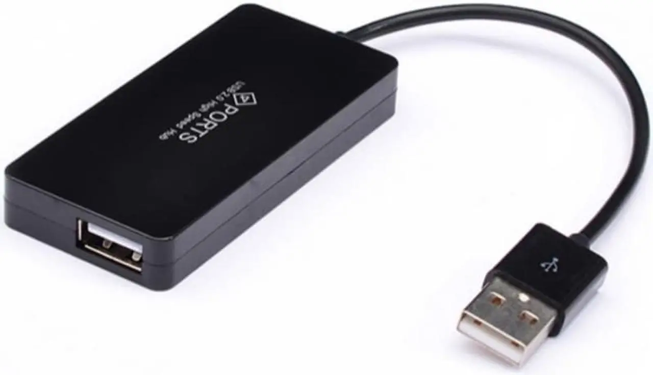 Alt view image 2 of 3 - Ultra-thin 4port USB 2.0 HUB Splitter Adapter High Speed USB Hub For Multi-device Computer Laptop Desktop PC Adapter USB 2.0 HUB