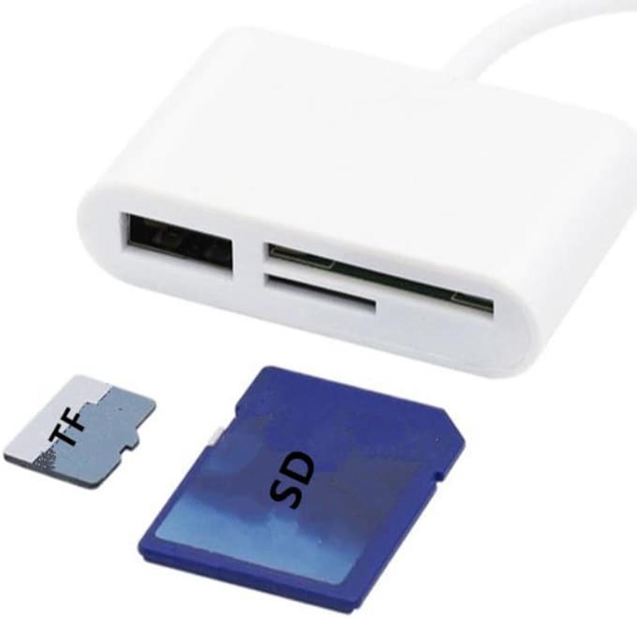 Alt view image 3 of 3 - Type C Card Reader to SD TF USB Connection Smart Memory Card Reader Adapter for Macbook Pro Type-C Port