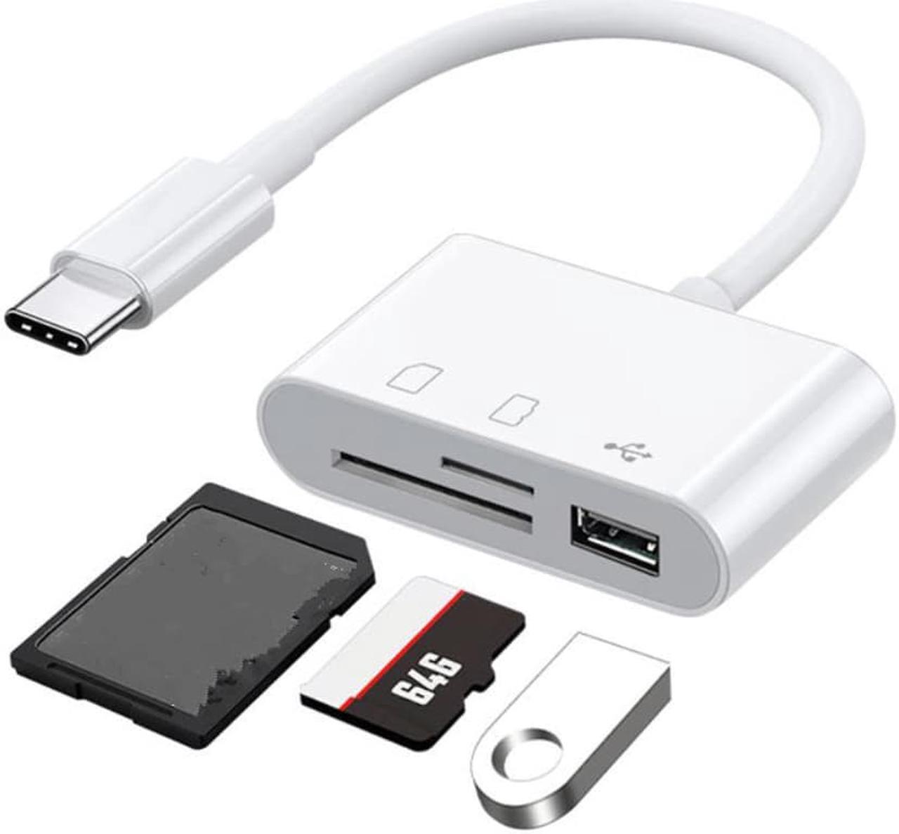Main image of Type C Card Reader to SD TF USB Connection Smart Memory Card Reader Adapter for Macbook Pro Type-C Port