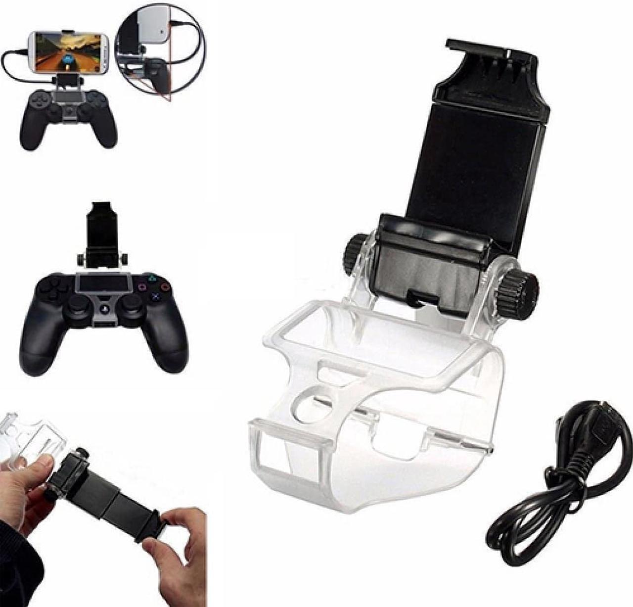 Alt view image 3 of 3 - Plastic Clip-ons Cell Mobile Phone Clamp Handle Holder Accessories for PS4 Controller Android Phone