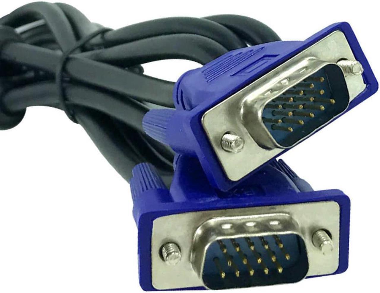 Alt view image 3 of 3 - 1.5m VGA to VGA Cable 15 Pin Male to Male Extension Converter Connector For Computer Monitor Projector PC TV Adapter