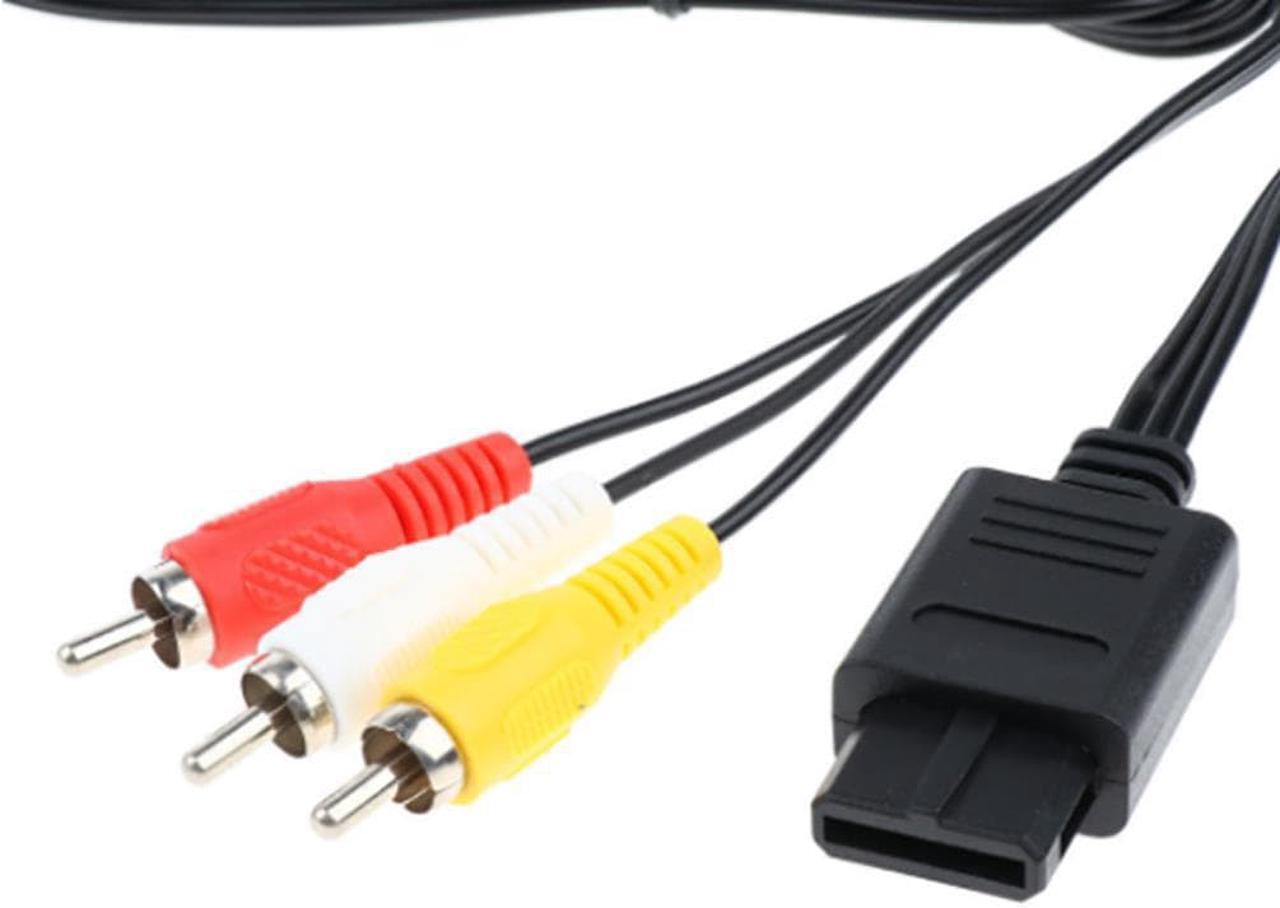Alt view image 2 of 3 - 1.8M for Nintendo 64 Audio TV Video Cord AV Cable to RCA for Super Nintendo GameCube N64 SNES Game Cube Accessory
