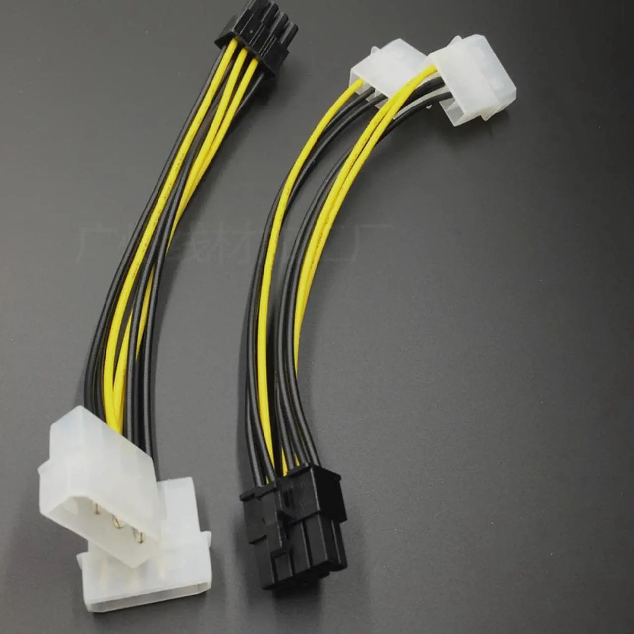 Alt view image 2 of 3 - 18cm 8Pin To Dual 4Pin Video Card Power Cord Y Shape 8 Pin PCI Express To Dual 4 Pin Molex Graphics Card Power Cable #280903