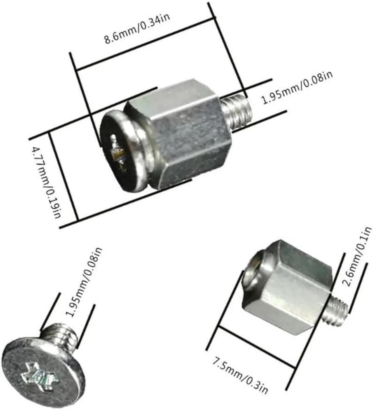 Alt view image 2 of 3 - 10 Set Hand Tool Mounting Kits Stand Off Screw Hex Nut for A-SUS PC Laptop M.2 SSD Motherboard