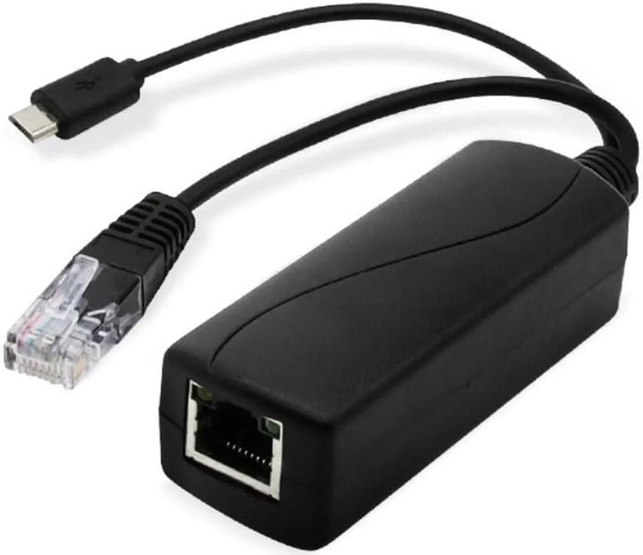 Alt view image 2 of 3 - MicroUSB POE Cable Passive Power Over Ethernet Adapter Cable POE Splitter RJ45 Injector Power Supply Module 48v For IP Camea