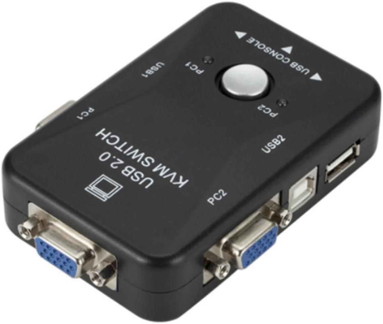 Alt view image 2 of 3 - USB KVM Switch 2 Port VGA SVGA Switch Box USB 2.0 KVM Mouse Switcher Keyboard 1920*1440 Vga Splitter Box Sharing Switch