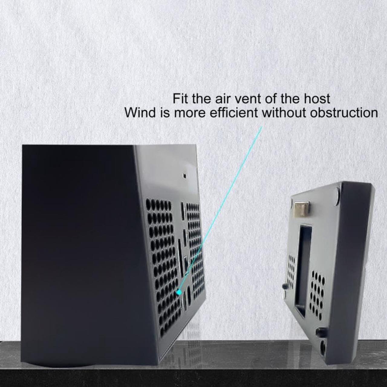 Alt view image 3 of 3 - High-quality Cooler Fan Ergonomic Low Noise Reliable Vertical Game Console Cooler Radiator for Xbox Series X