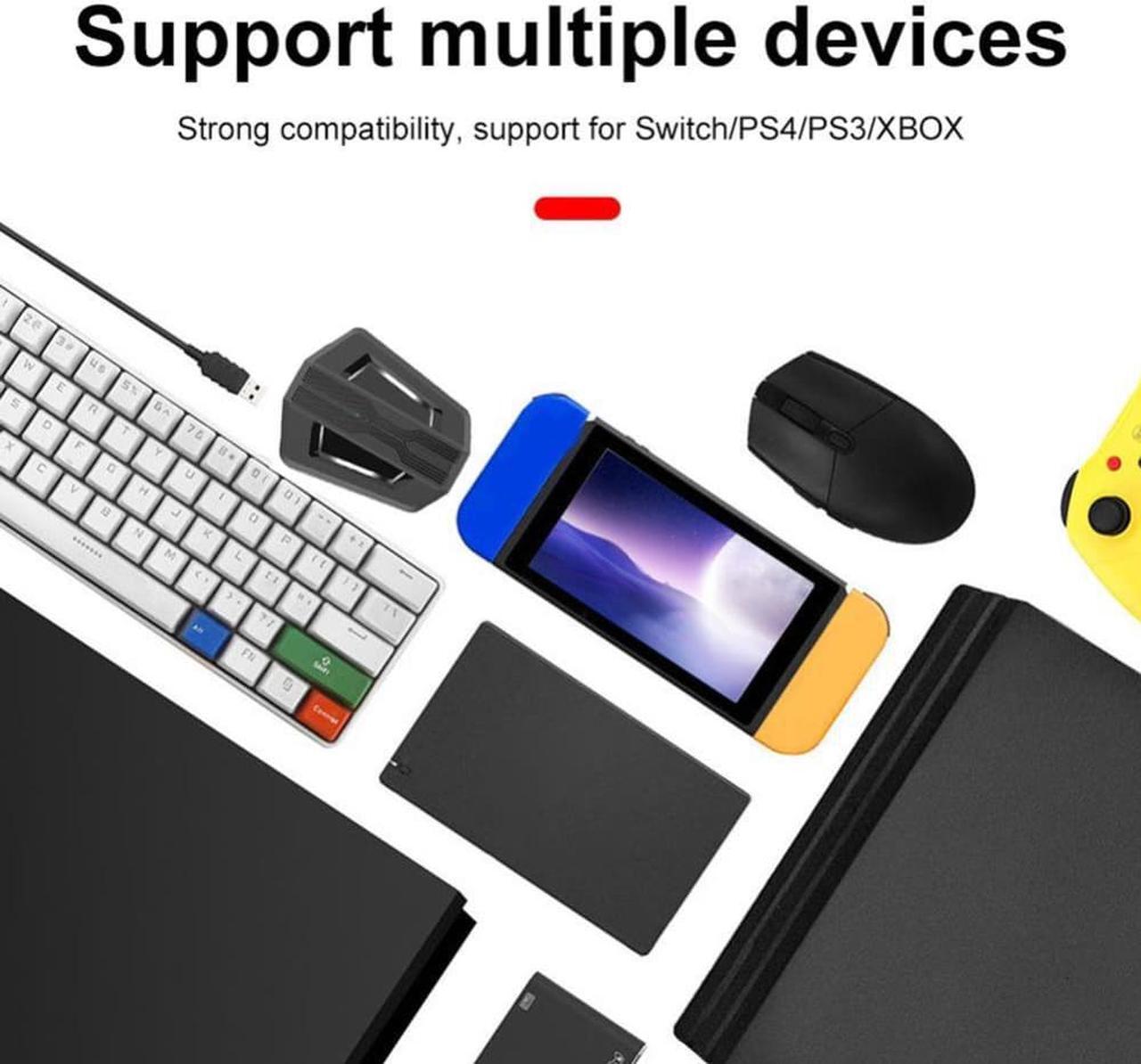 Alt view image 2 of 3 - Keyboard Mouse Adapter Converter for XBox One/XBox 360/NS Switch Controller/PS4