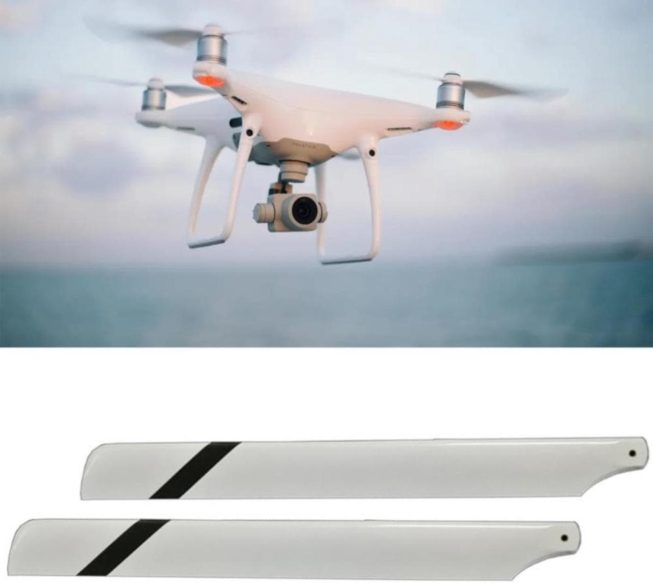 Alt view image 2 of 3 - Glass Carbon Main Rotor Blade 325mm DIY Modification Glass Fiber Propeller for 450 Series RC Helicopter Replacement Part