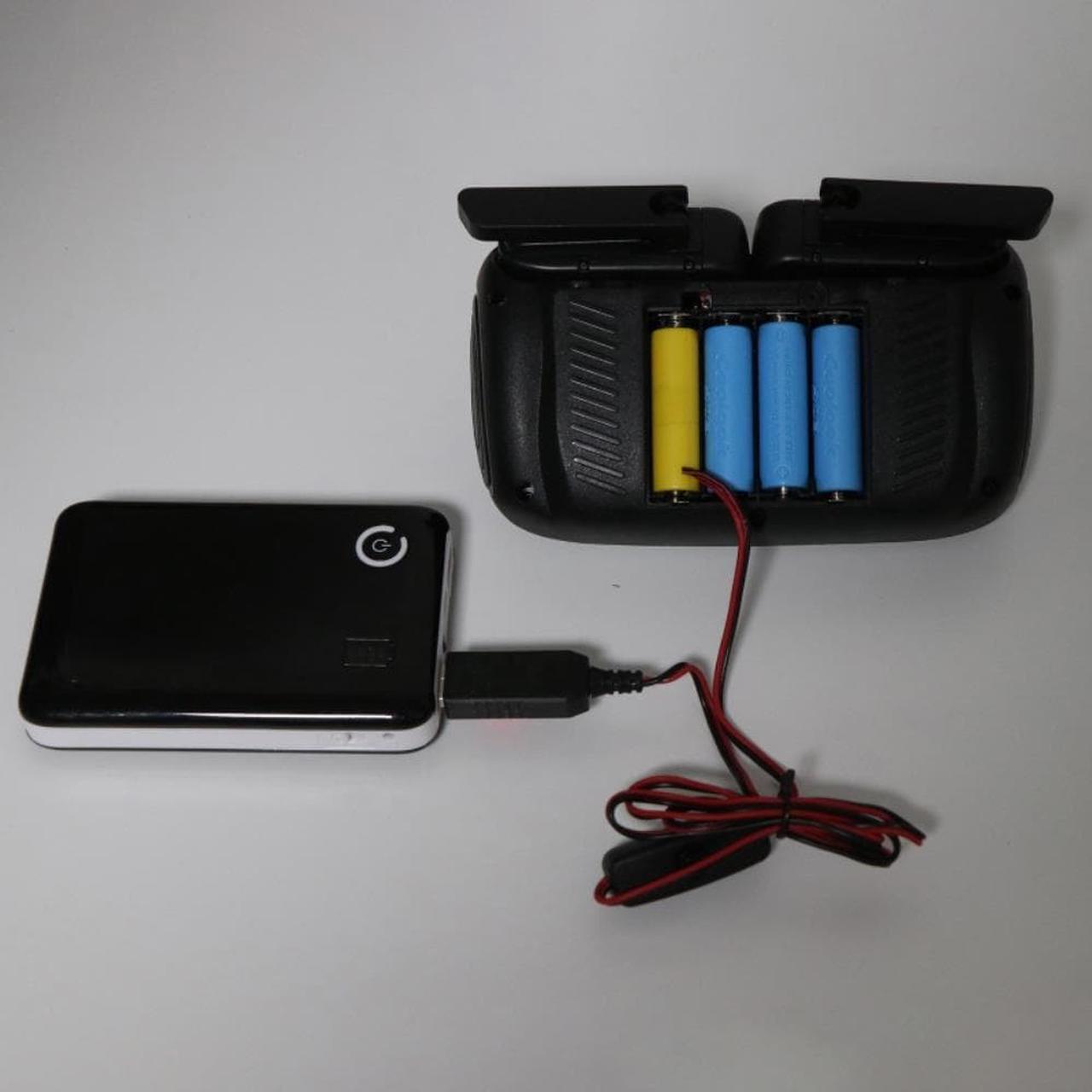 Alt view image 2 of 3 - Reuse QC3.0 USB to AAA Dummy Power Supply Cable with Switch AAA Eliminator Replace 4-8pcs AAA Batteries