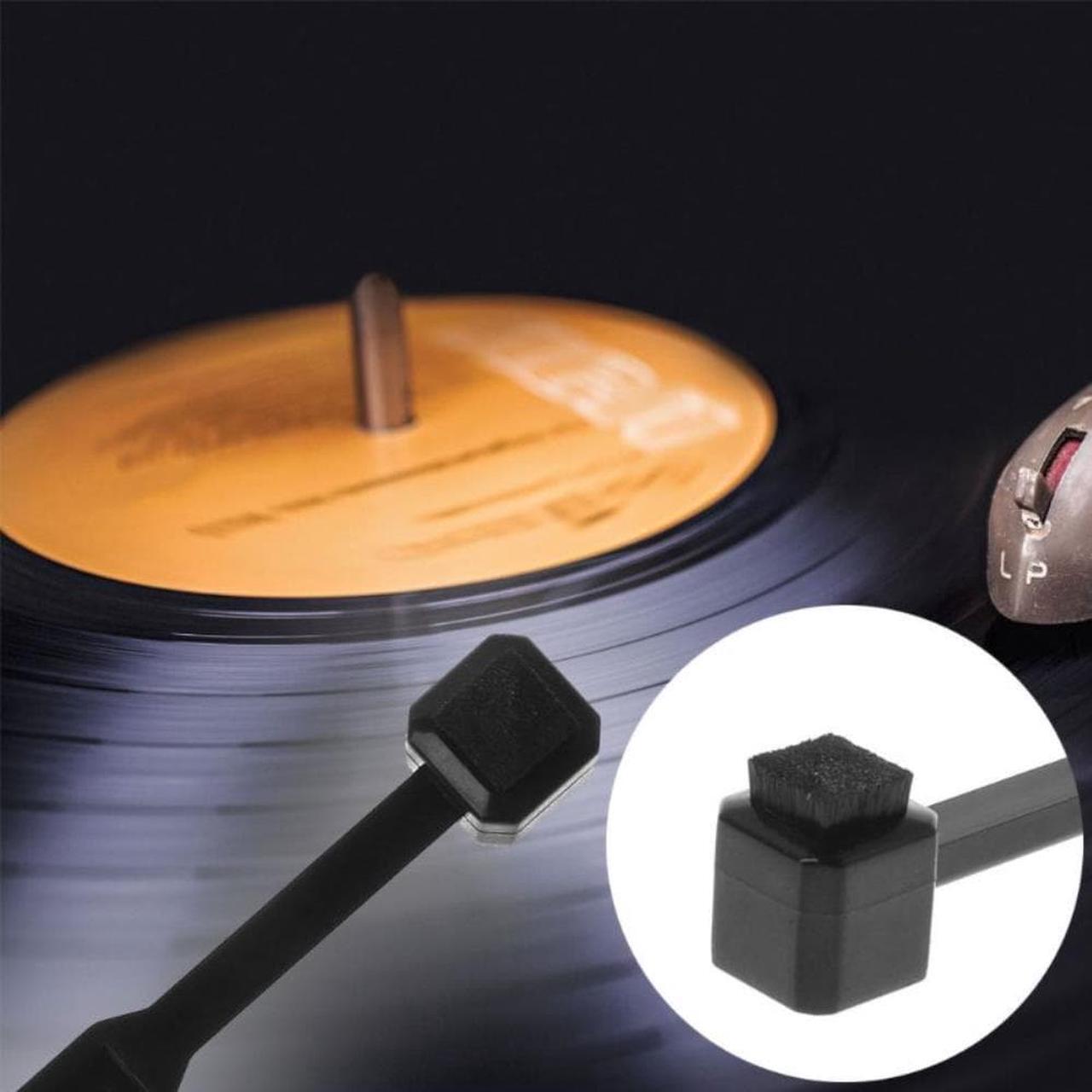 Alt view image 3 of 3 - Stylus Brush Vinyl Record Player Turntable Phono Cartridge Anti-static Dustproof Needle Carbon Fiber Brushes Cleaner Tool