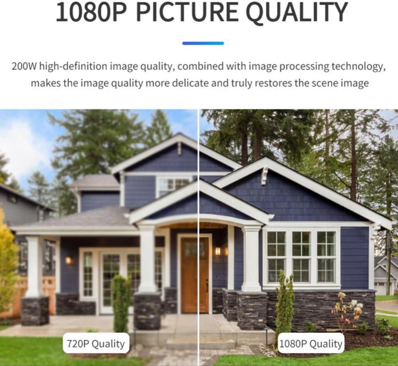 Alt view image 3 of 3 - Night Vision  Smart 1080P Smart Home Security Camera Remote Control Security Monitor High Resolution   for Living Room