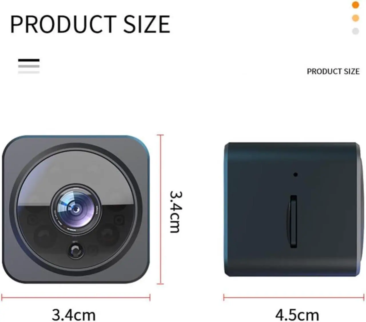 Alt view image 3 of 3 - Lightweight  Compact Laptop Wireless 1080P Security Camera TF Card Slot Web Camera Clear   for Hotel