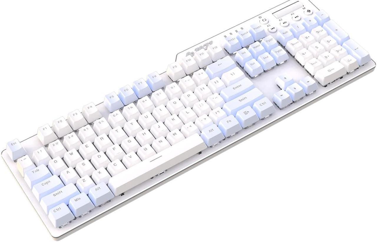 AJAZZ AK35i Three-Mode Connection Mechanical Game Keyboard Is Suitable For Office And Game Red Switch White Blue