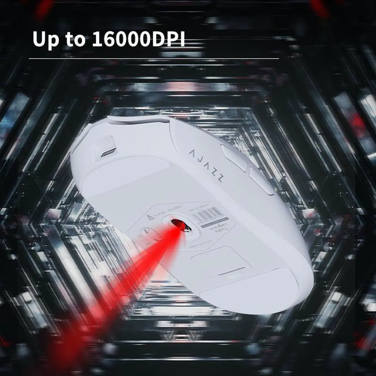 Alt view image 5 of 6 - AJAZZ AJ139 MC Wireless Mouse with Free Feets CX52650P Chip Gaming Chipset 16000dpi Professional Gaming Mouse for PC 6 Buttons Mouse For Computer PC Laptop Desktop white
 Mouse