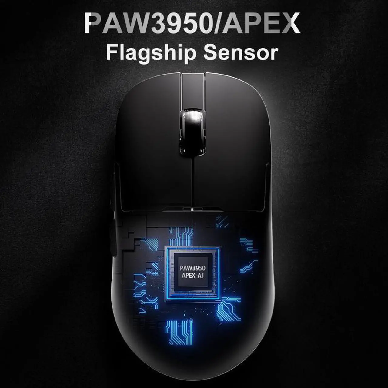 Alt view image 3 of 7 - AJAZZ AJ159 APEX/AJ159PRO Wireless Gamer Mouse with RGB Magnetic Charging Base Lightweight AJ159P Gaming Mouse for PC Laptop White Frost