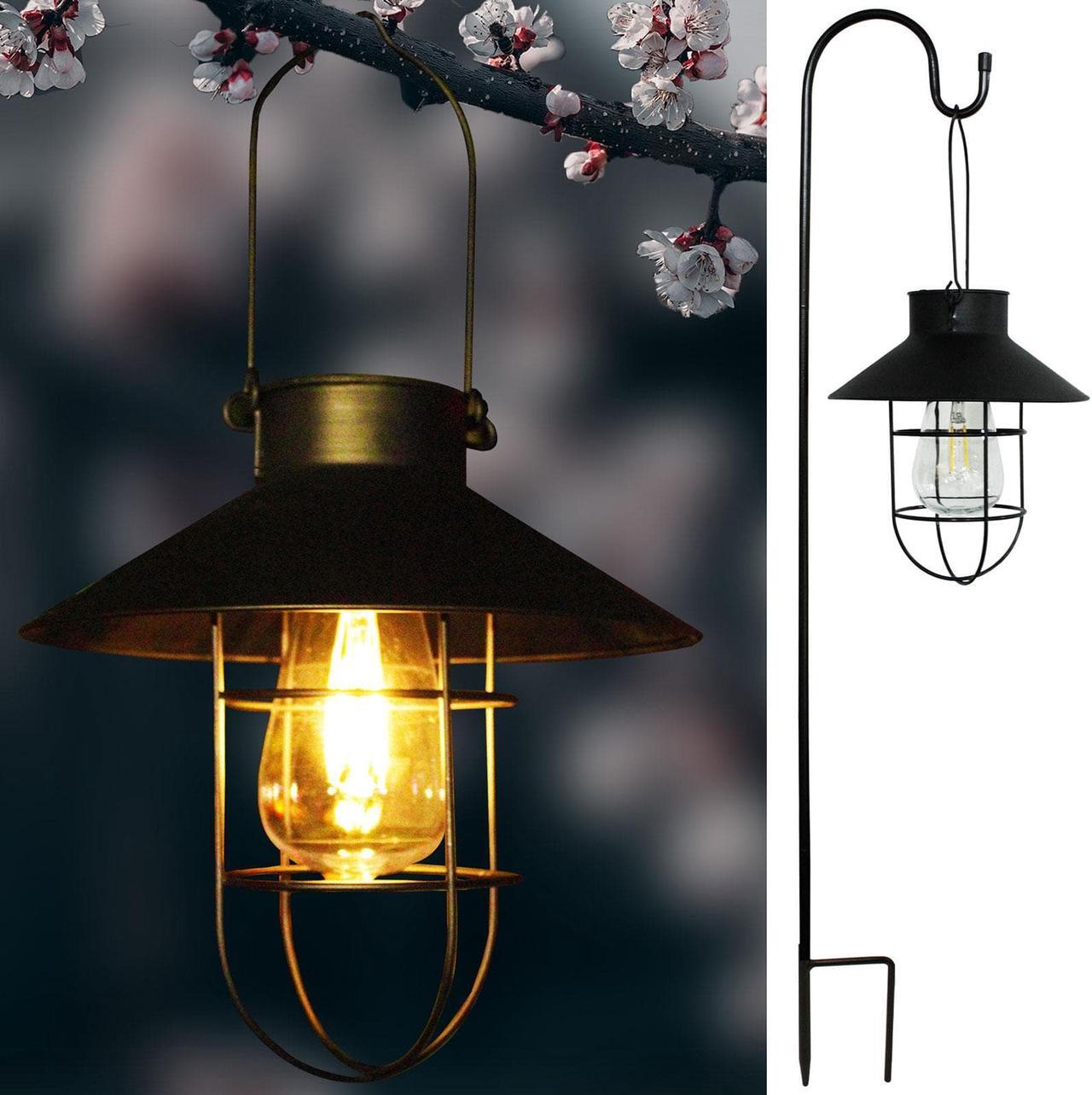 Main image of Solar Lantern Hanging Solar Lights Outdoor Solar Powered Vintage Led Lanterns