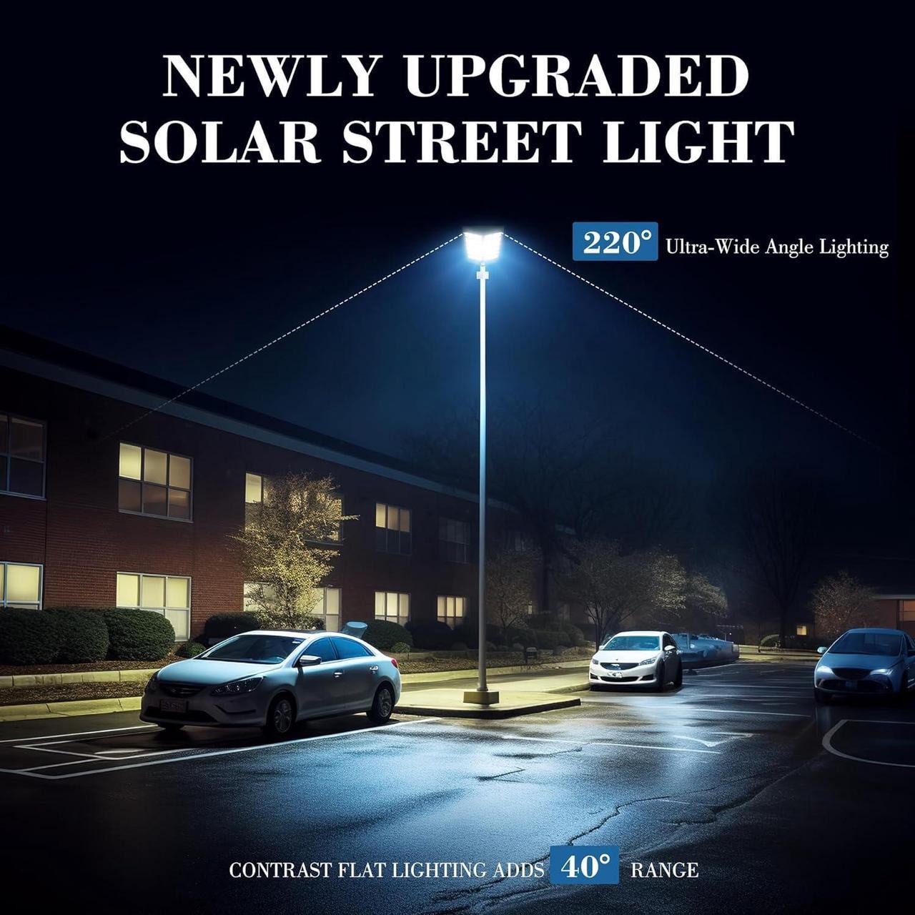 Alt view image 2 of 7 - PFCTART 990000000000LM 3000W Watts Commercial Solar Street Light Parking Lot Road Lamp