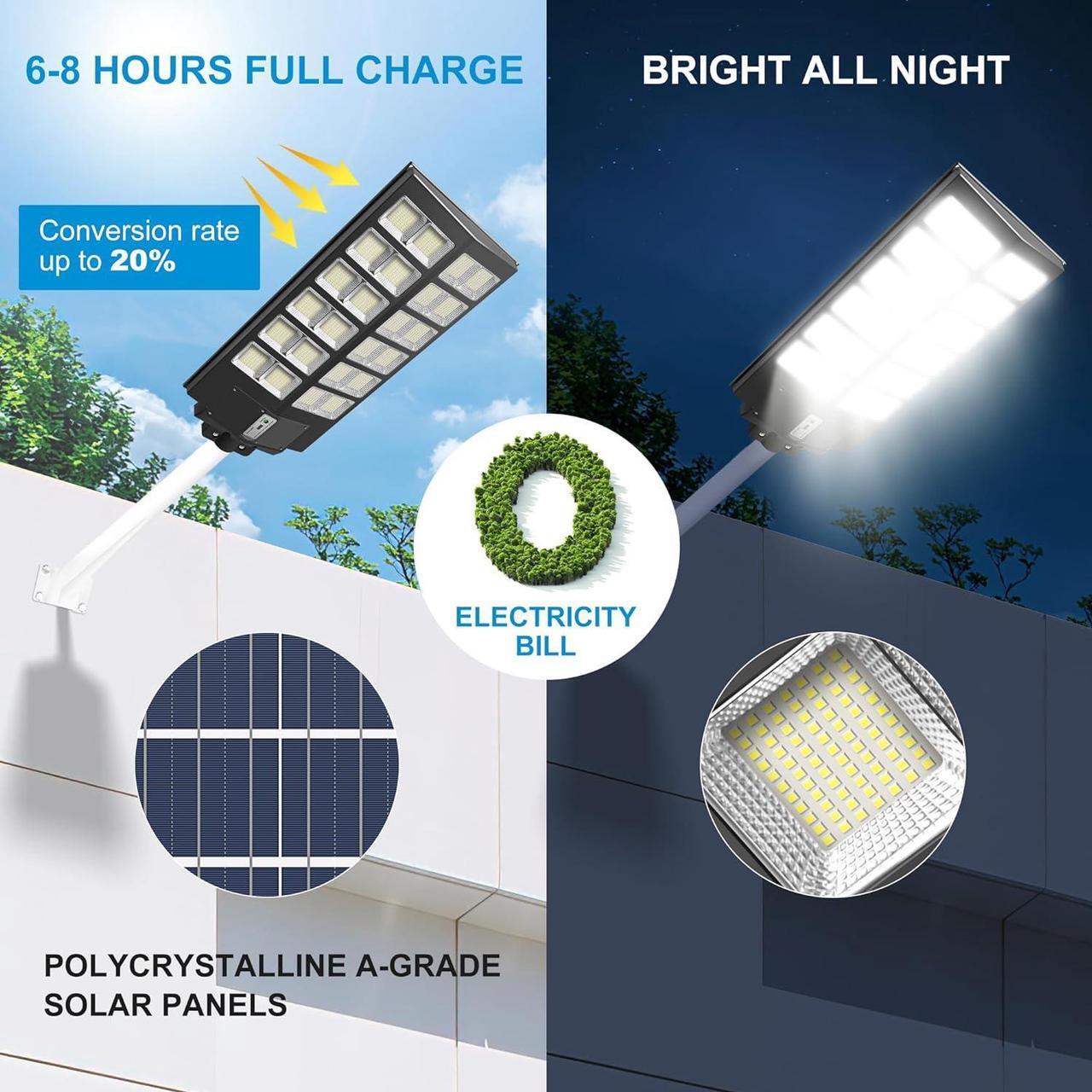 Alt view image 3 of 7 - PFCTART 990000000000LM 3000W Watts Commercial Solar Street Light Parking Lot Road Lamp