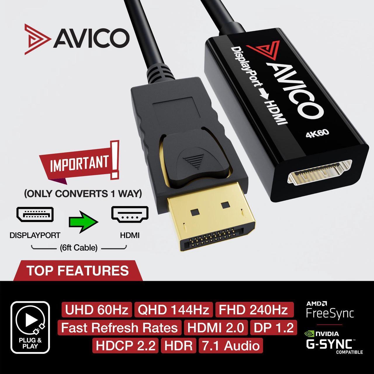 Alt view image 3 of 7 - DISPLAYPORT 1.2 TO HDMI 2.0 ADAPTER