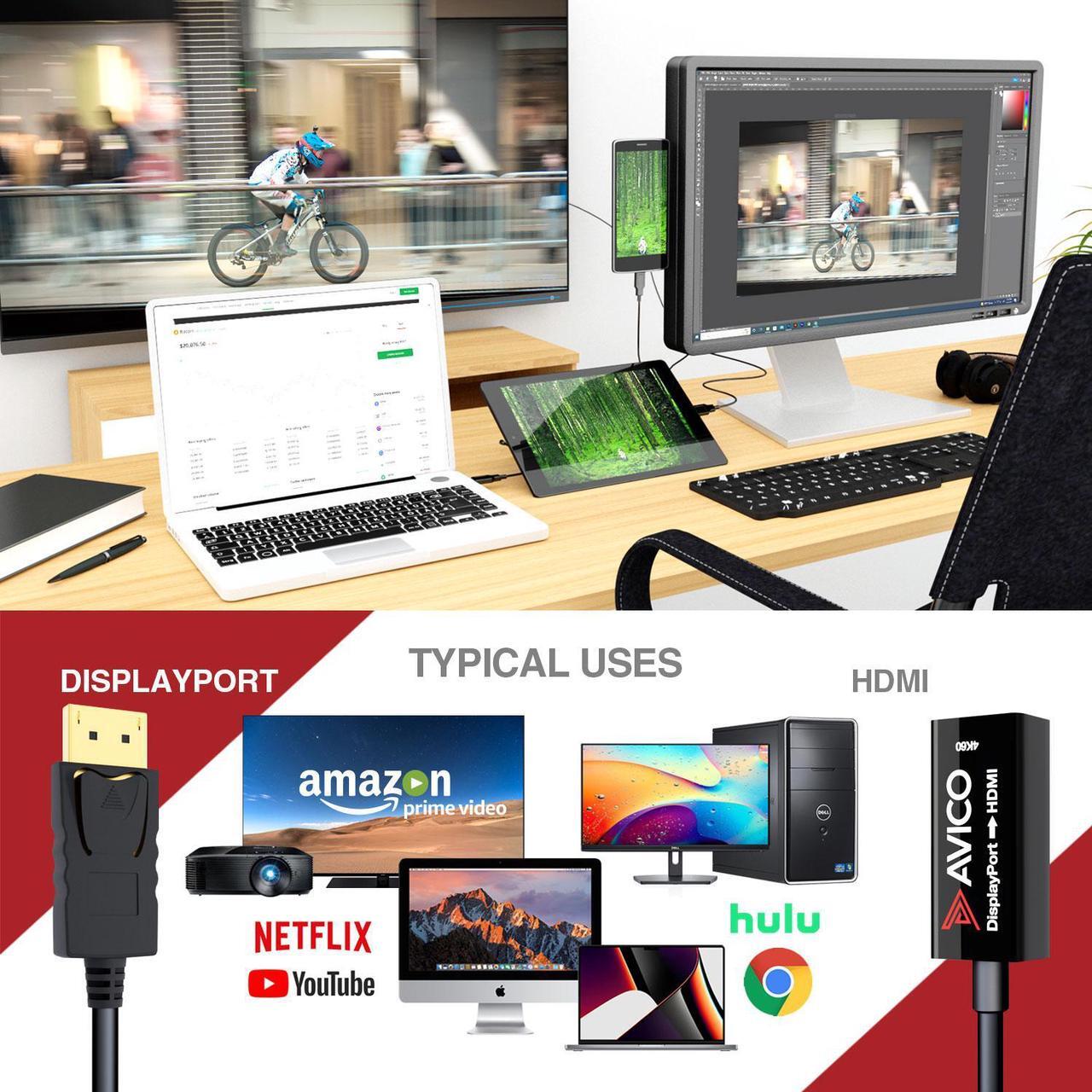 Alt view image 5 of 7 - DISPLAYPORT 1.2 TO HDMI 2.0 ADAPTER