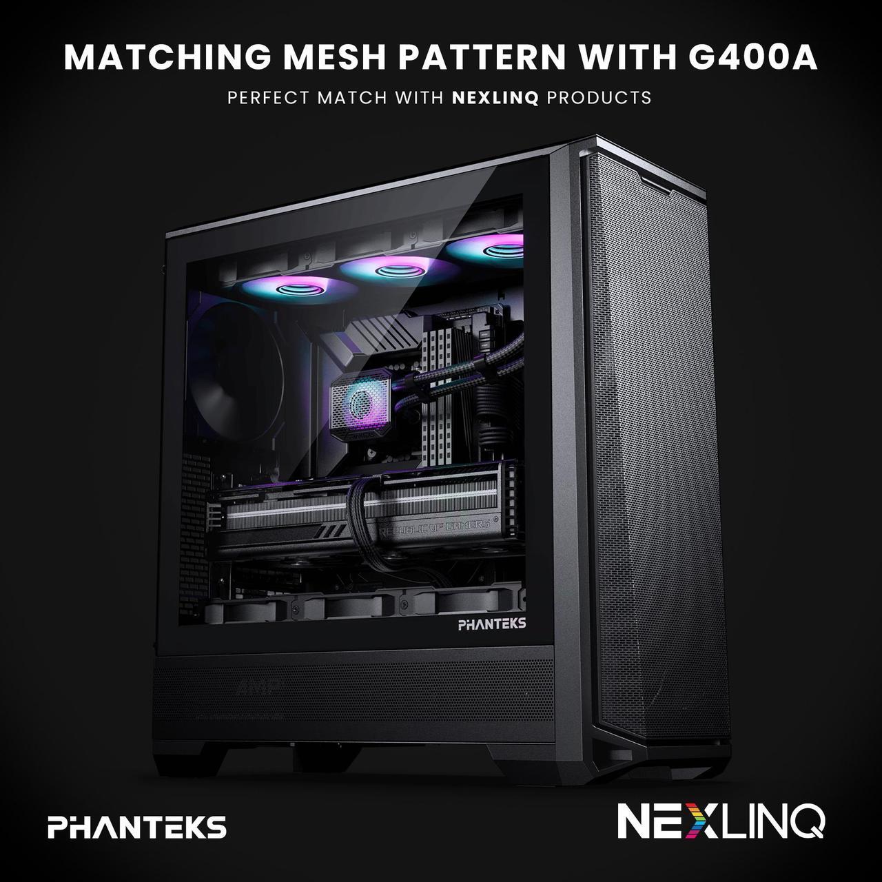 Alt view image 7 of 6 - Phanteks Glacier One 360M25 G2 AIO Liquid CPU Cooler, Black, RGB Pump Cap Design, 3x Performance 120mm M25 G2 PWM RGB Fans, for Intel LGA 1700, 1851, 1200, 115x and AMD AM4/AM5 sockets, Black