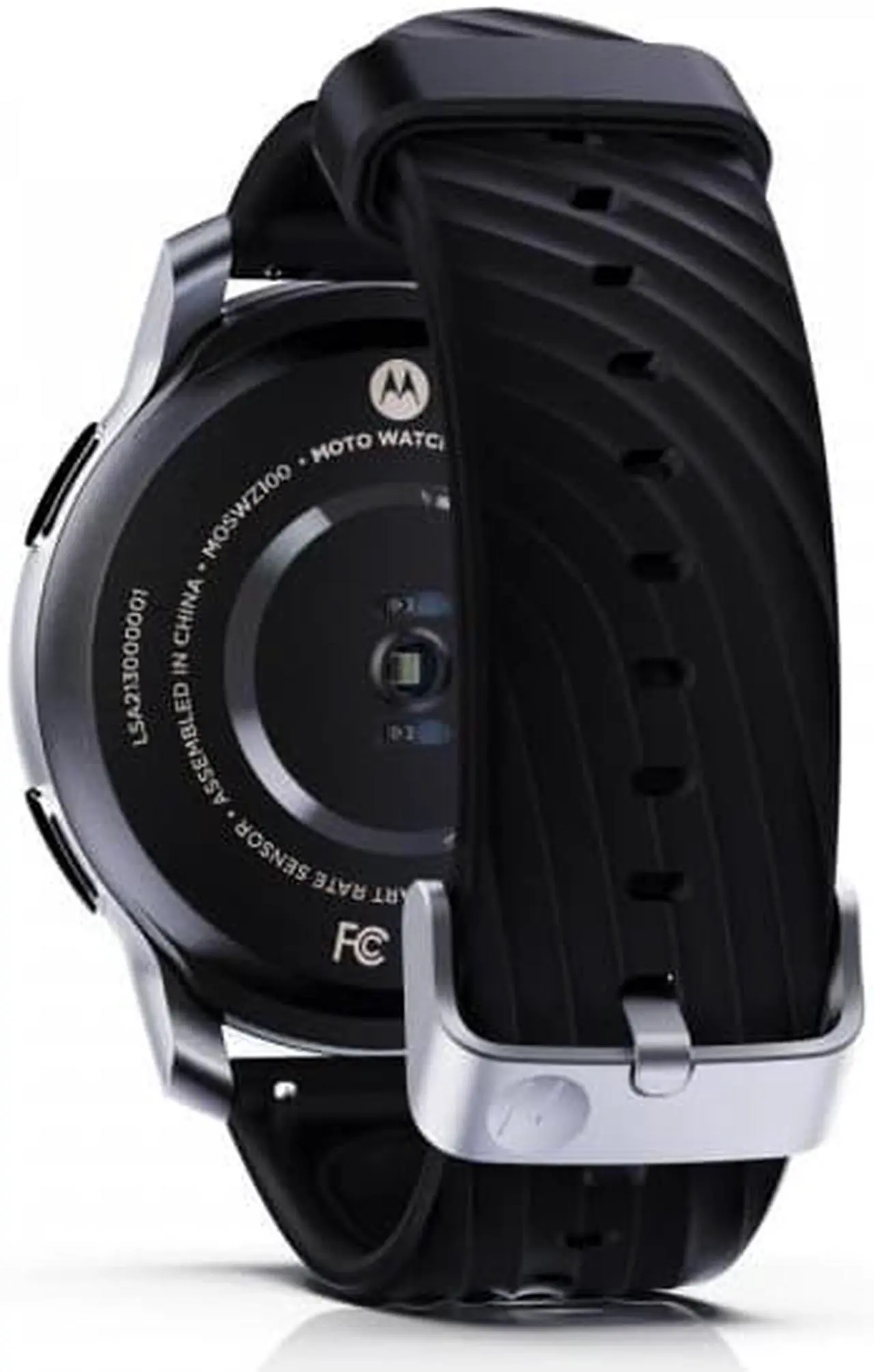 Alt view image 3 of 5 - Motorola Moto Watch 100 Smart Watch,42-Millimeter GPS Smart Watch for Men and Women,14-Day Battery,24/7 Heart Rate, SpO2, 5 ATM Water-Resistant, AOD, Compatible with Android and iPhone, Black Silver