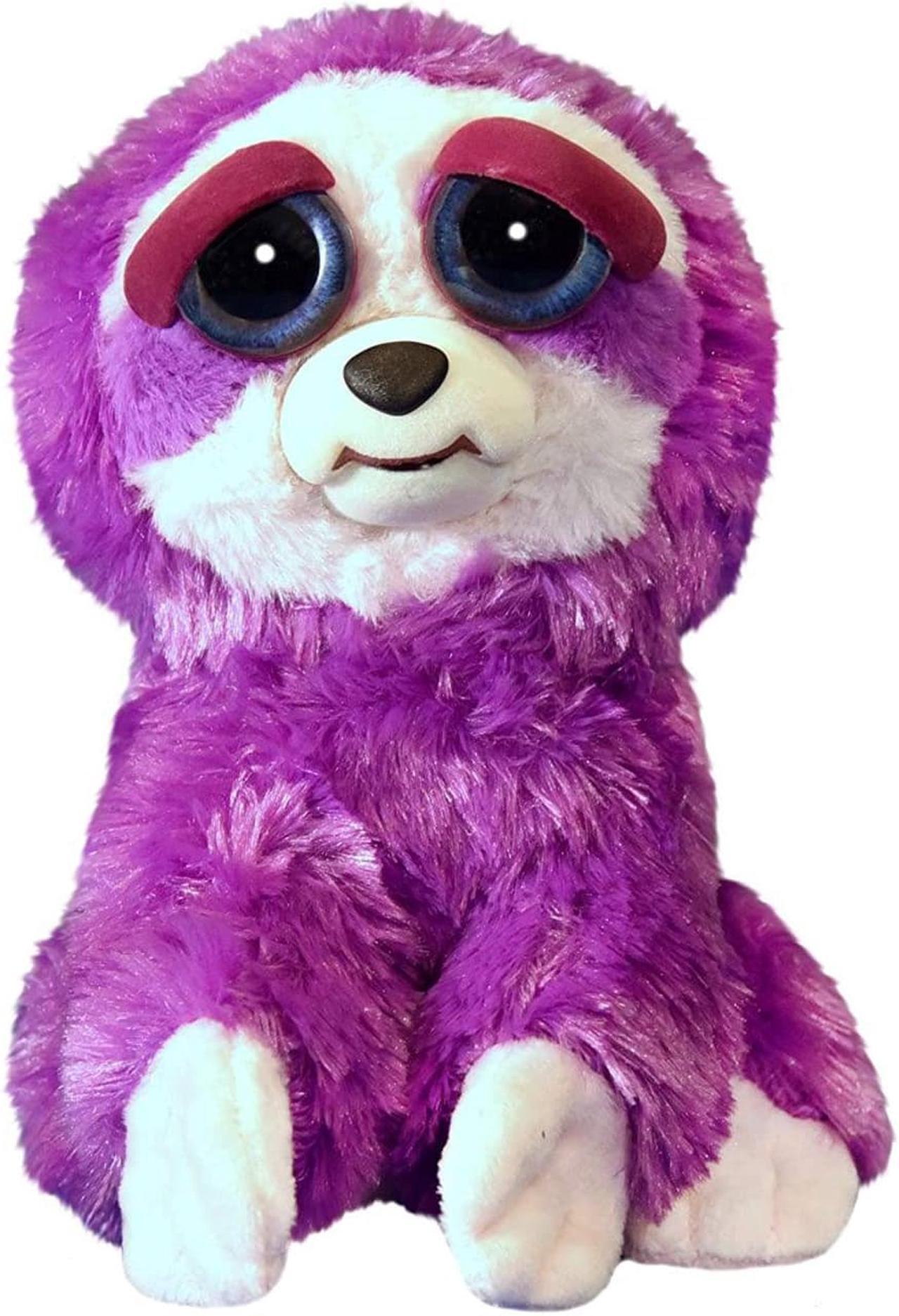 Main image of Feisty Pets Lightningbolt Lucy Purple Sloth Plush Figure
