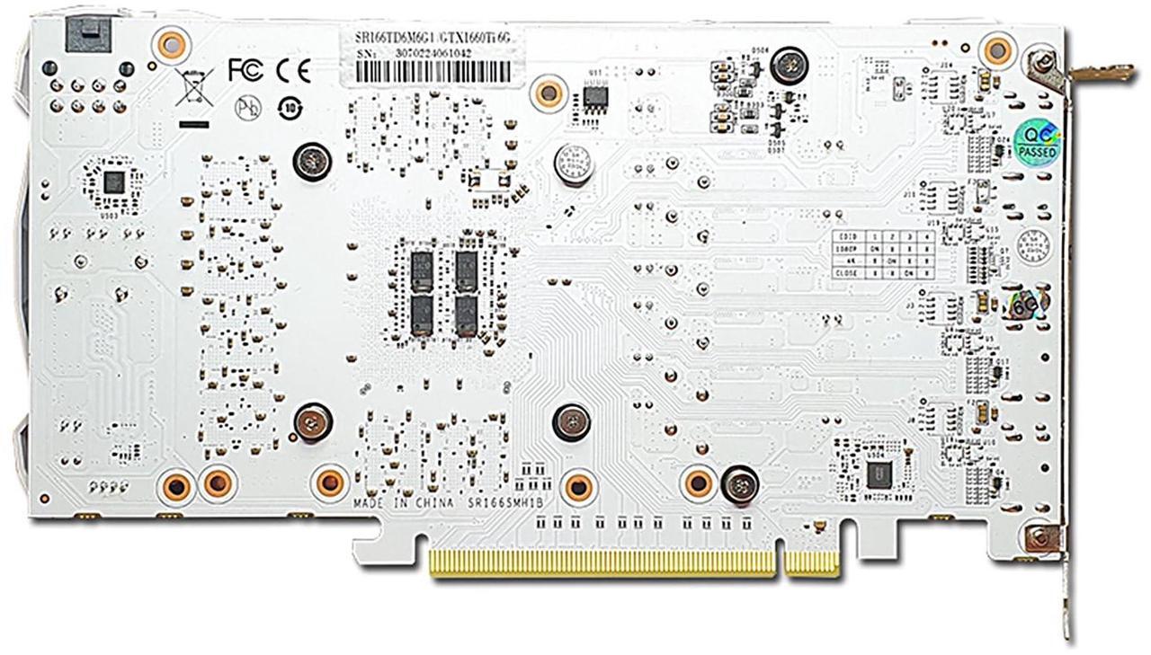 Alt view image 6 of 7 - GTX 1660 Ti 6GB Graphics Card GDDR6 192 Bit PCI-e 3.0 x16 4 Monitors Video Card Support DirectX 12 OpenGL 4.5 HDMI and 3*DisplayPort 1.4a
