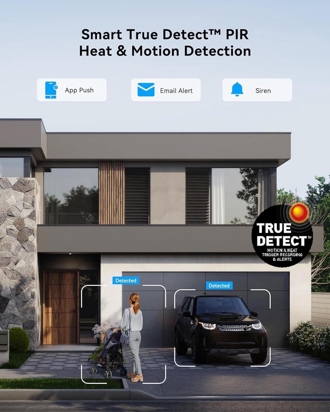 Alt view image 6 of 6 - 4K Thermal Sensing Spotlight Bullet IP Security Camera - NHD-887MSFB