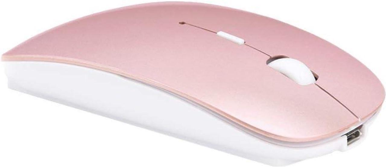 Alt view image 2 of 7 - KEHIPI Rechargeable Wireless Mouse for MacBook Pro/ Air,Bluetooth Mouse for Laptop/PC/Mac/iPad pro/Computer rose gold