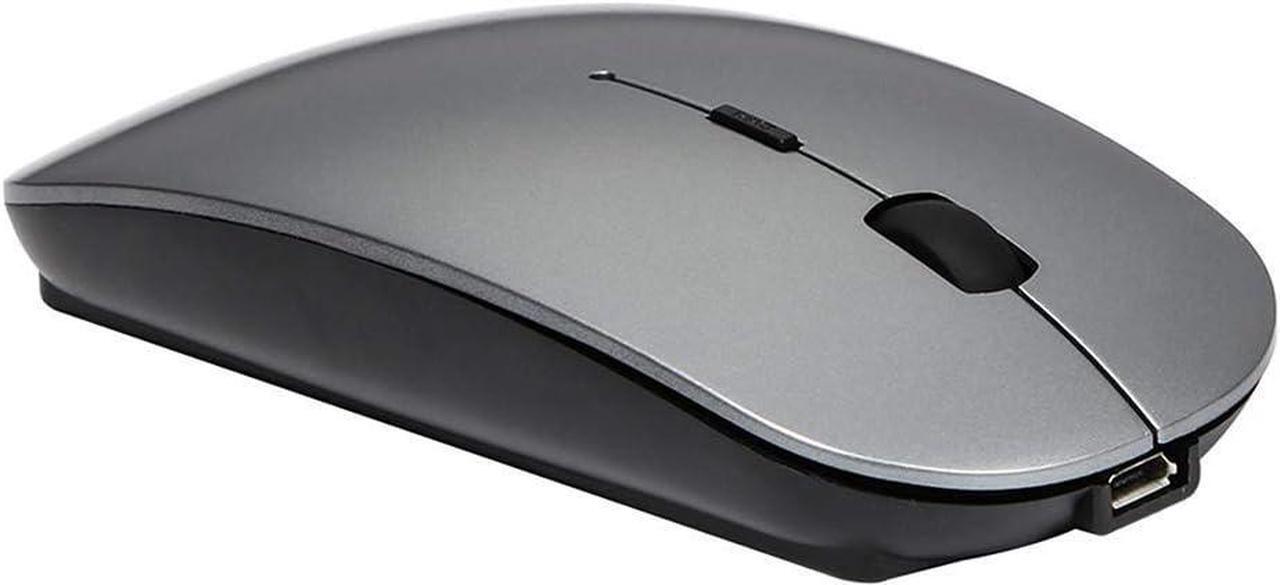 Alt view image 2 of 4 - KEHIPI Rechargeable Wireless Mouse for MacBook Pro/ Air,Bluetooth Mouse for Laptop/PC/Mac/iPad pro/Computer Gray