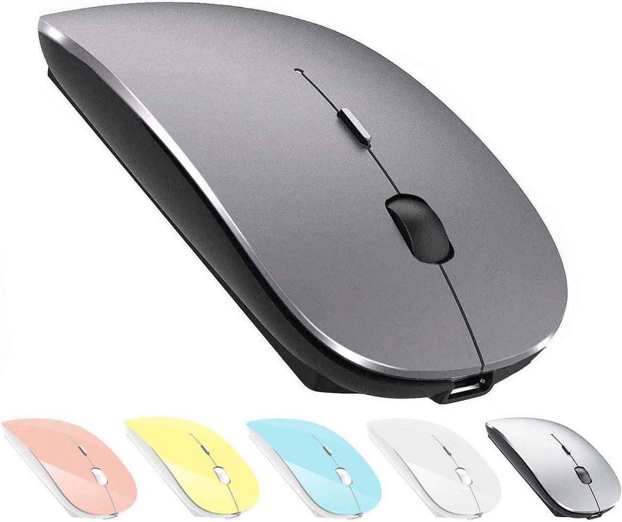 Main image of KEHIPI Rechargeable Wireless Mouse for MacBook Pro/ Air,Bluetooth Mouse for Laptop/PC/Mac/iPad pro/Computer Gray