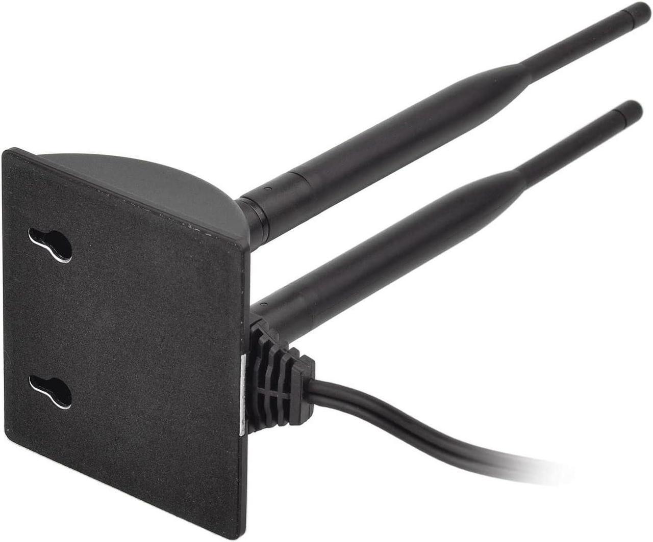 Alt view image 7 of 7 - KEHIPI 2.4GHz 5GHz Dual Band RP-SMA Male WiFi Antenna + IPEX MHF4 to RP-SMA Female Cable 9.8 inch 2-Pack for M.2 NGFF Network Card PC Desktop Computer