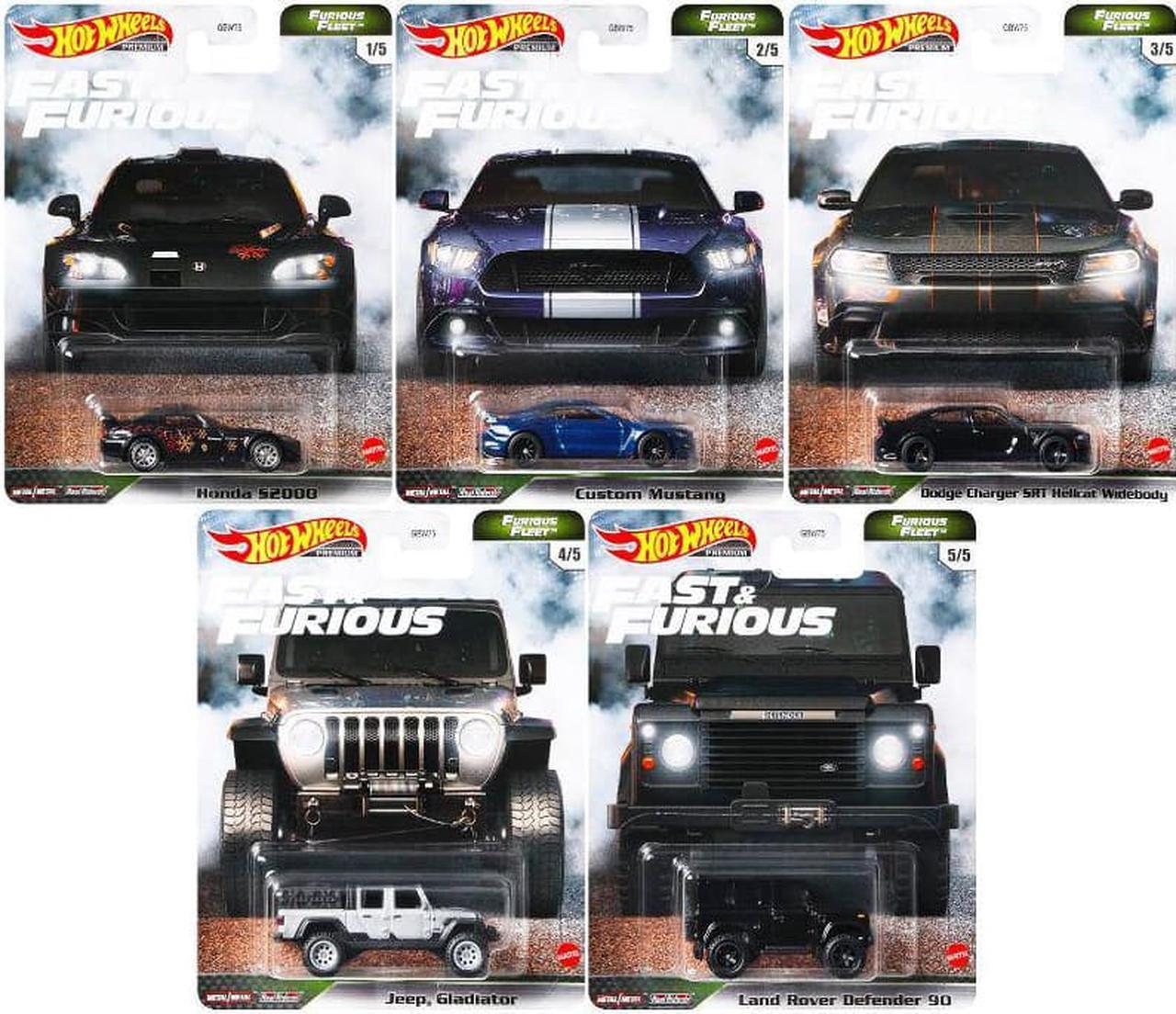 Main image of Hot Wheels Premium Fast & Furious - Furious Fleet 5 Piece Set