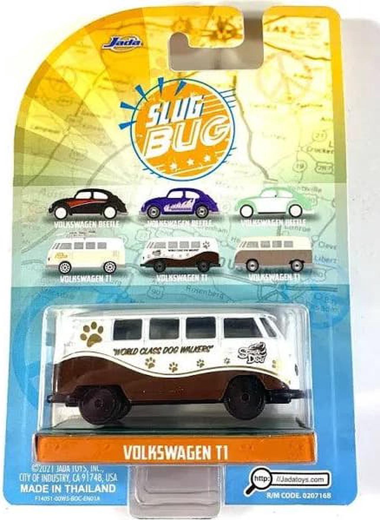 Jada Toys Punch Buggy Slug Bug Brown World Class Dog Walkers Volkswagen T1 Bus