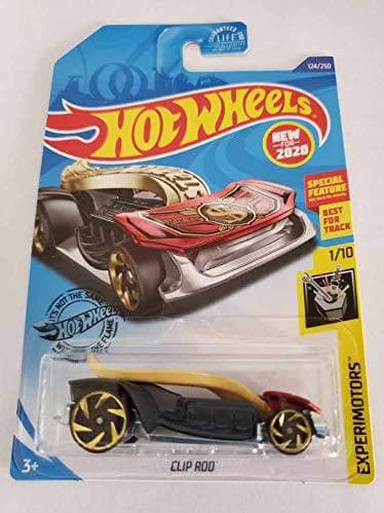 Hot Wheels Clip Rod, Experimotors 1/10 Red 124/250