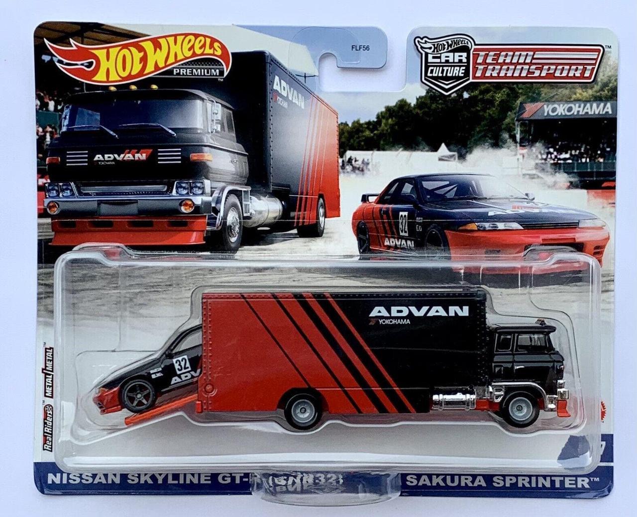 Hot Wheels Hot Wheels Car Culture Team Transport Nissan Skyline GT-R (BNR32) & Sakura Sprinter