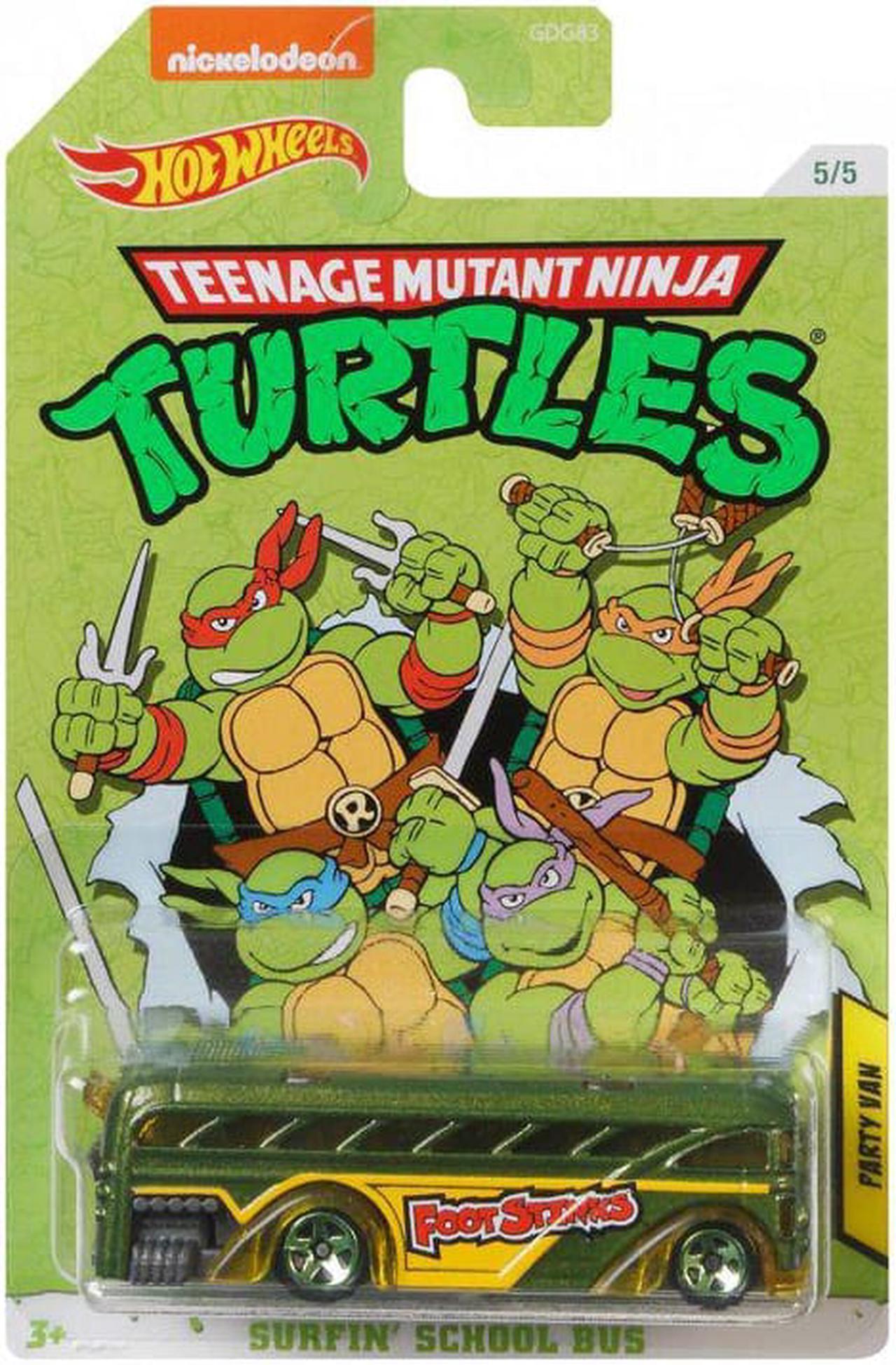 Hot Wheels Teenage Mutant Ninja Turtles Surfin' School Bus Party Van 5/5