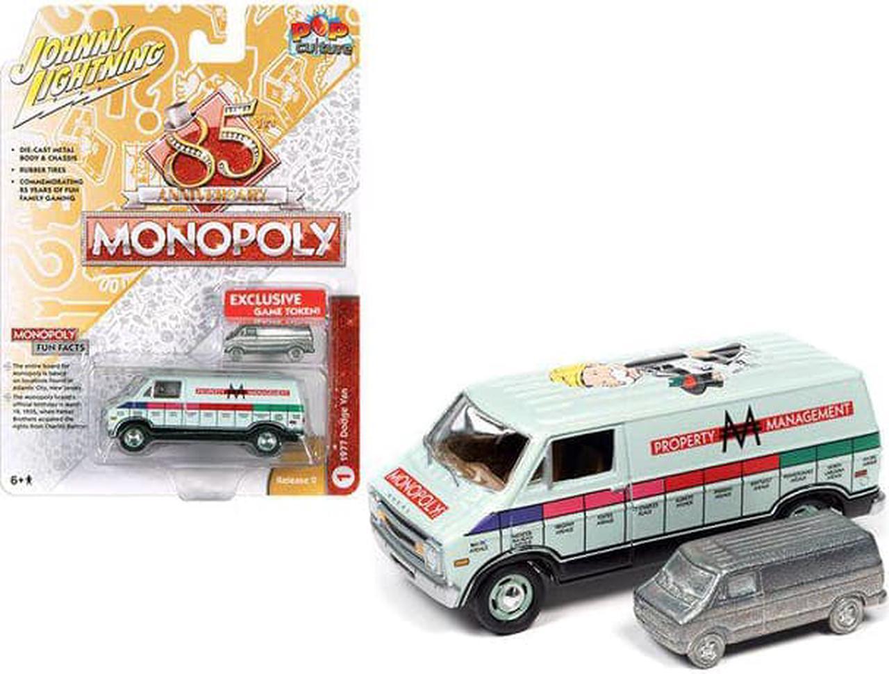 Johnny Lightning Pop Culture Monopoly 85 Anniversary 1977 Dodge Van