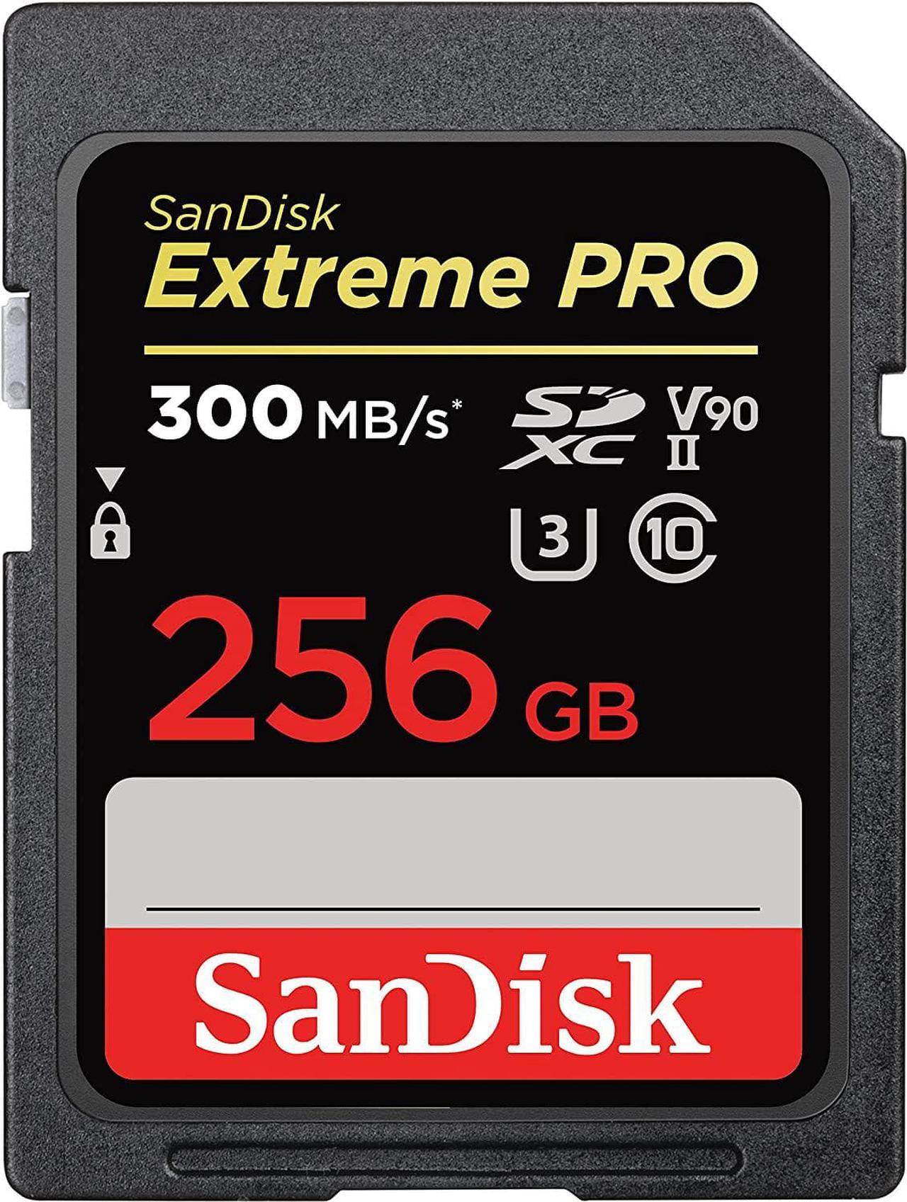 SanDisk 256GB Extreme Pro SDXC UHS-II Memory Card 300 MB/s - (SDSDXDK-256G-GN4IN)