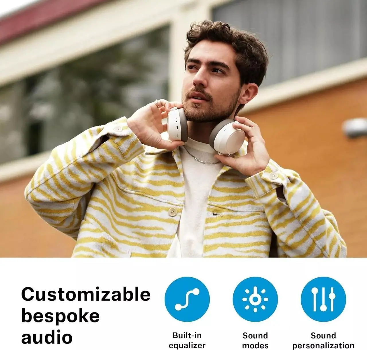 Alt view image 3 of 3 - Sennheiser Consumer Audio Momentum 4 Wireless Headphones White