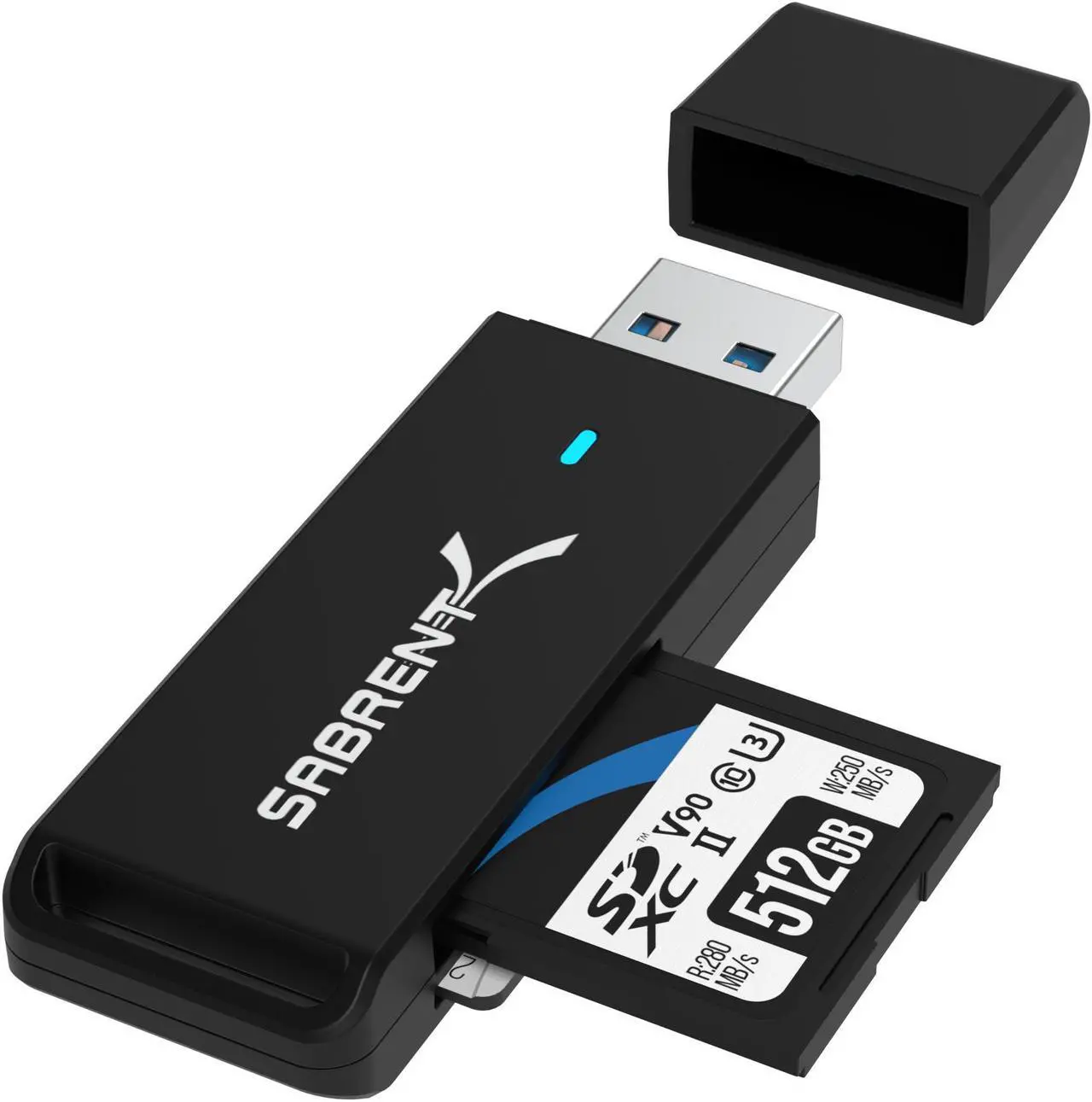 Main image of SABRENT USB 3.0 Micro SD and SD Card Reader (CR-T2MS)