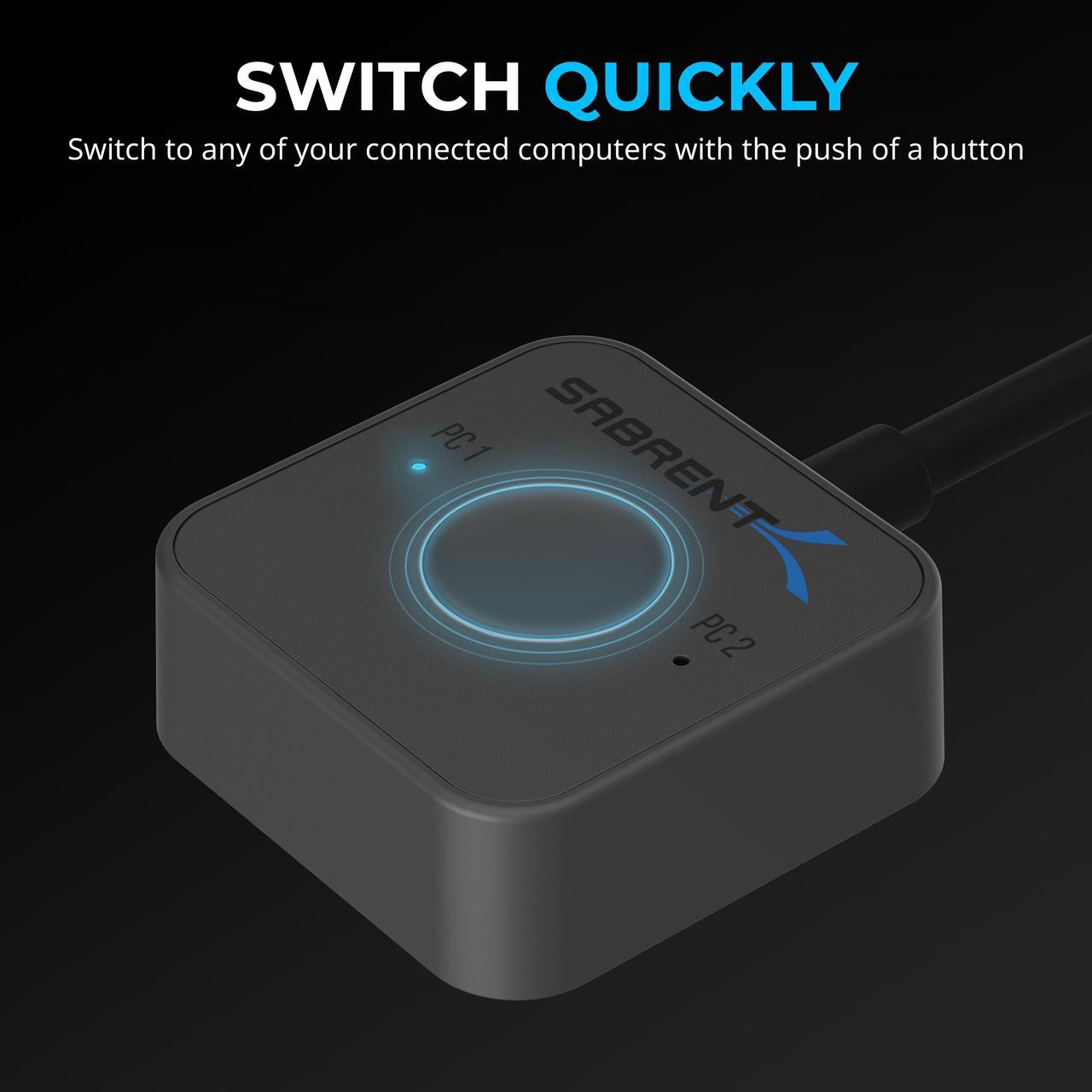 Alt view image 7 of 7 - SABRENT Thunderbolt 4 KVM Switch with 8K Display and 60W Charging [SB-TB4K]