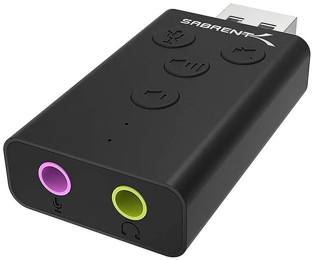 Alt view image 18 of 20 - SABRENT Aluminum USB External 3D Stereo Sound Adapter for Windows and Mac. Plug and Play No Drivers Needed. [Black] (AU-DDAB)