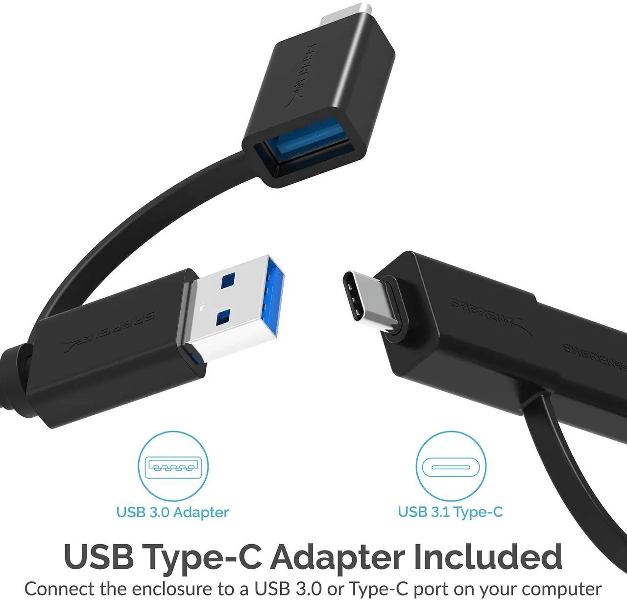 Alt view image 10 of 13 - Sabrent USB Type-C Aluminum Enclosure for M.2 NVMe SSD in Gold (EC-NVME-GLD)