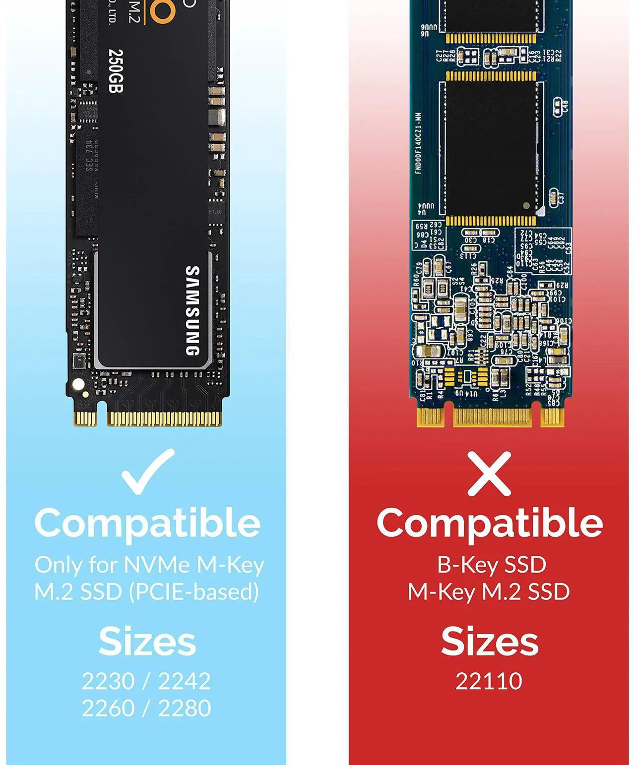 Alt view image 11 of 13 - Sabrent USB Type-C Aluminum Enclosure for M.2 NVMe SSD in Gold (EC-NVME-GLD)