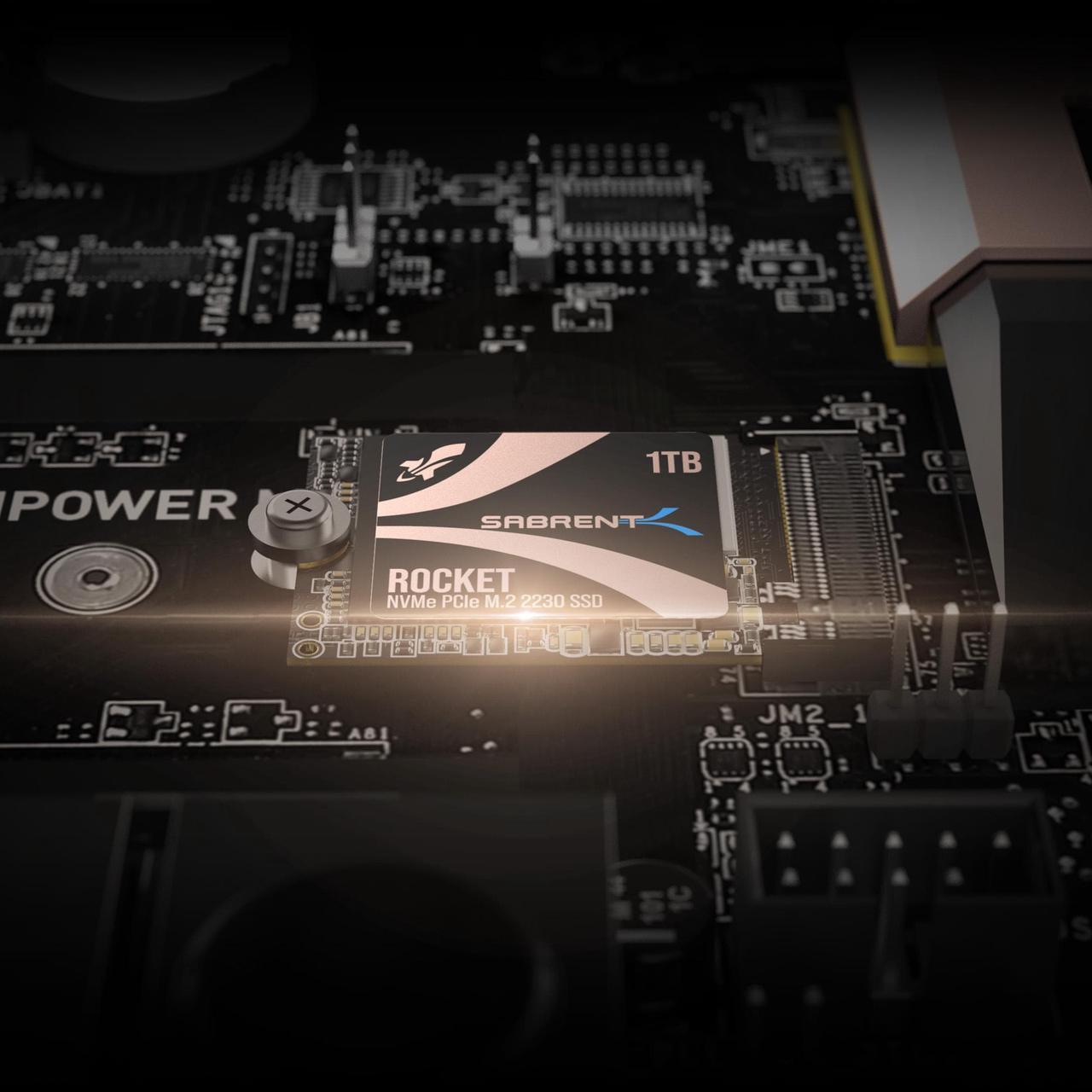Alt view image 7 of 9 - SABRENT Rocket 2230 NVMe 4.0 1TB High Performance PCIe 4.0 M.2 2230 SSD [SB-2130-1TB]