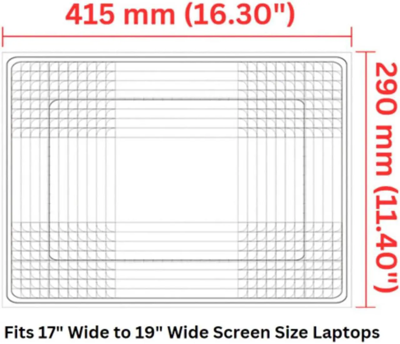 Alt view image 3 of 3 - LSS 17 17.3 Inches Laptop Notebook Skin Sticker with 2 Wrist Pads - Reusable Cover Protector Vinyl Sticker Cover Decal Fits 17" - 19" - Bird Floral Pattern